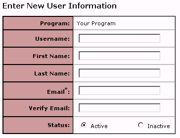 Add User Page